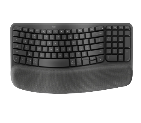 Picture of Logitech Wave Keys Wireless Ergo Keyboard - Black